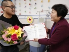 郑红赴山西红十字医院慰问造血干细胞捐献者并调研工作